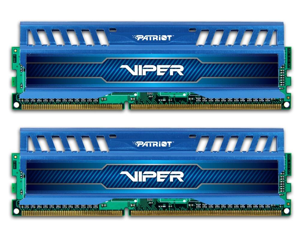 Patriot 2x8GB Viper 3 DDR3 1600MHz CL9 1.5V, modrÃ½ chladiÄ, XMP 1.3
