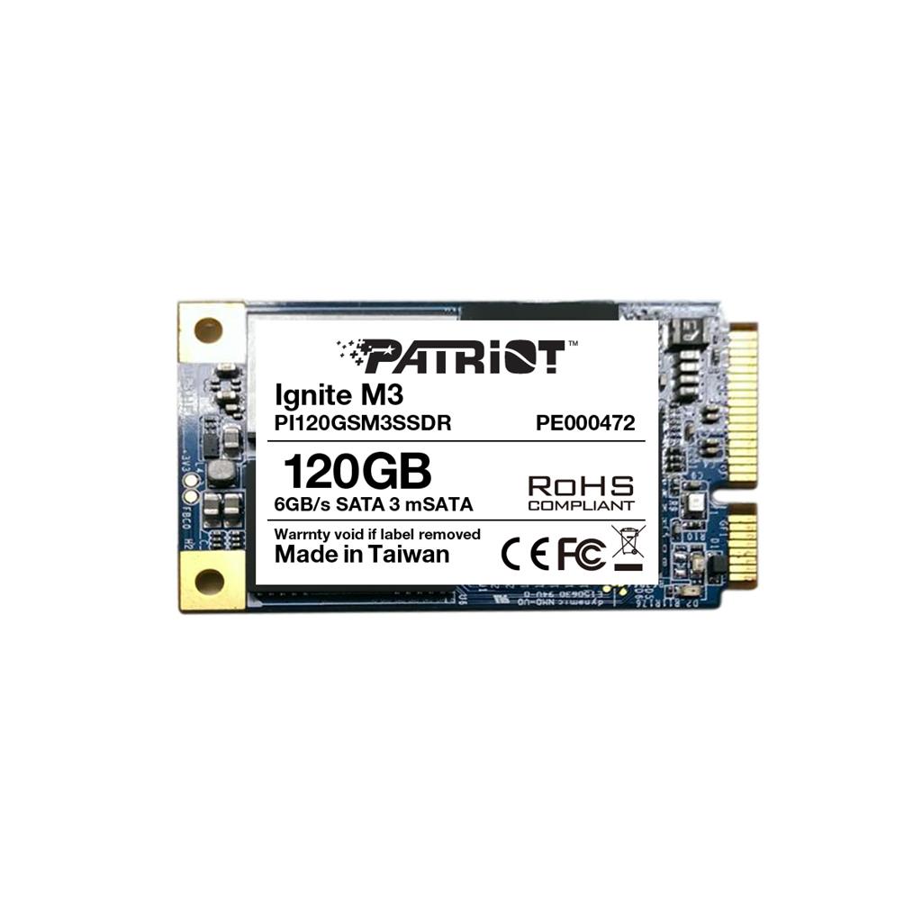 Patriot SSD Ignite 120GB M3 mSATA3 (ÄtenÃ­/zÃ¡pis: 560/200MB/s)