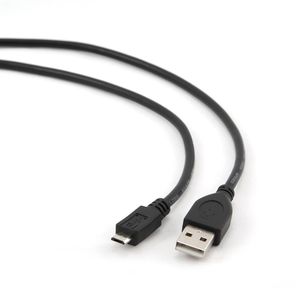 Gembird micro USB kabel 2.0 AM-MBM5P 3m, ÄernÃ½