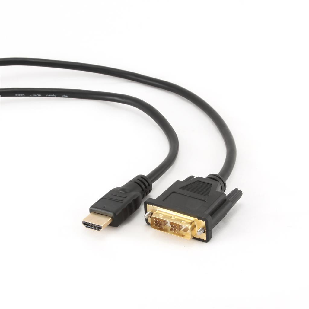 Gembird HDMI - DVI male-male kabel (pozlacenÃ© konektory 18+1) 0.5m