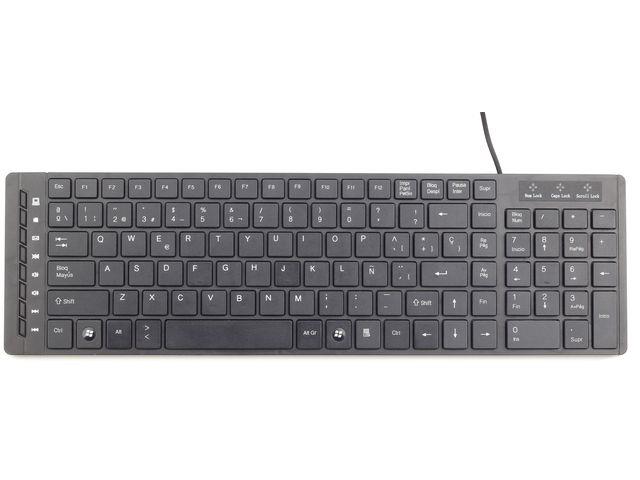 Gembird KB-MCH-01 Multimedia ''chiclet'' keyboard USB, RU layout, black