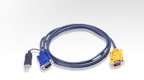 ATEN KVM Kabel (HD15-SVGA, USB, USB) - 2m