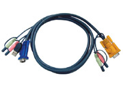 ATEN KVM Kabel (HD15-SVGA, USB, USB, Audio) - 1.2m