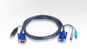 ATEN KVM Kabel (SVGA, PS/2, PS/2/USB) - 3m