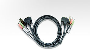 ATEN Kabel DVI/USB, Audio - 2m