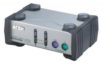 ATEN CS82A 2-Port PS/2 KVM Switch, 2x PS/2 Cables, 1 Front console, Non-powered