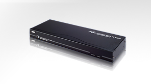 ATEN VS0116 16-Port VGA Splitter with Audio, Video Out: 16 x HDB-15 Female