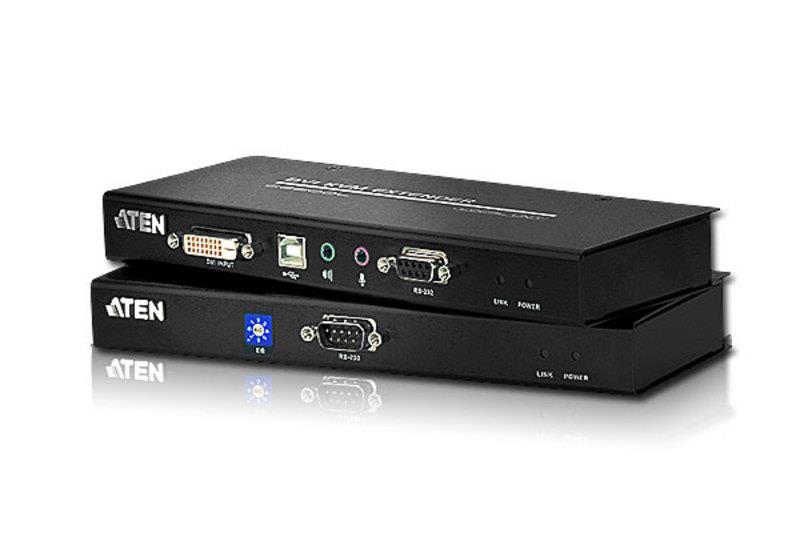 ATEN CE602 DVI Dual Link and USB based KVM Extender with RS-232 60 m