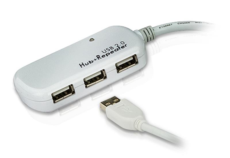 ATEN UE2120H 4-Port USB 2.0 Extender Hub 12 m