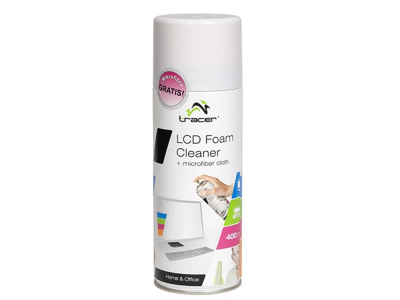 Tracer LCD Foam Cleaner ÄisticÃ­ pÄna na plasty, 400 ml + Microfiber