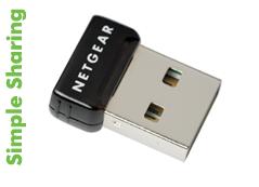 Netgear Wireless-N150 USB Adapter Micro (WNA1000M)