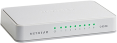 Netgear 8-Port Gigabit Desktop Unmanaged Switch (GS208)