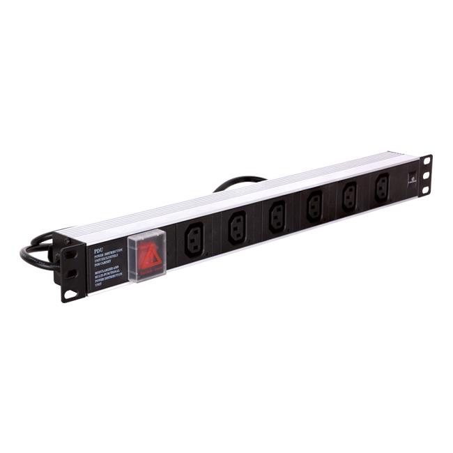 Linkbasic power bar 1U for 19'' rack cabinets - 6 outlets C13