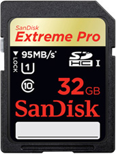 SanDisk SDHC Extreme Pro UHS-I karta 32GB (aÅ¾ 95MB/s)