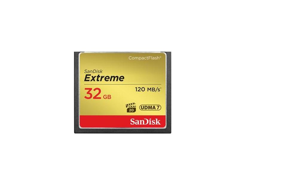 SanDisk Compact Flash Extreme karta 32GB UDMA7 (rychlost aÅ¾ 120MB/s)