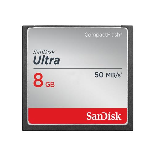 SanDisk Compact Flash Ultra karta 8GB (rychlost aÅ¾ 50MB/s)