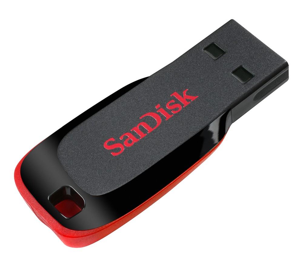 Sandisk Cruzer BLADE 64GB USB 2.0 flashdisk (zÃ¡pis: 7MB/s; ÄtenÃ­: 18MB/s)