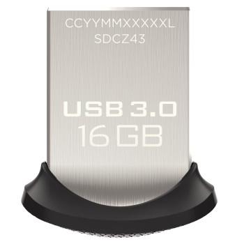 Sandisk Cruzer Ultra Fit 16GB USB 3.0 flashdisk (rychlost ÄtenÃ­ aÅ¾ 130MB/s)