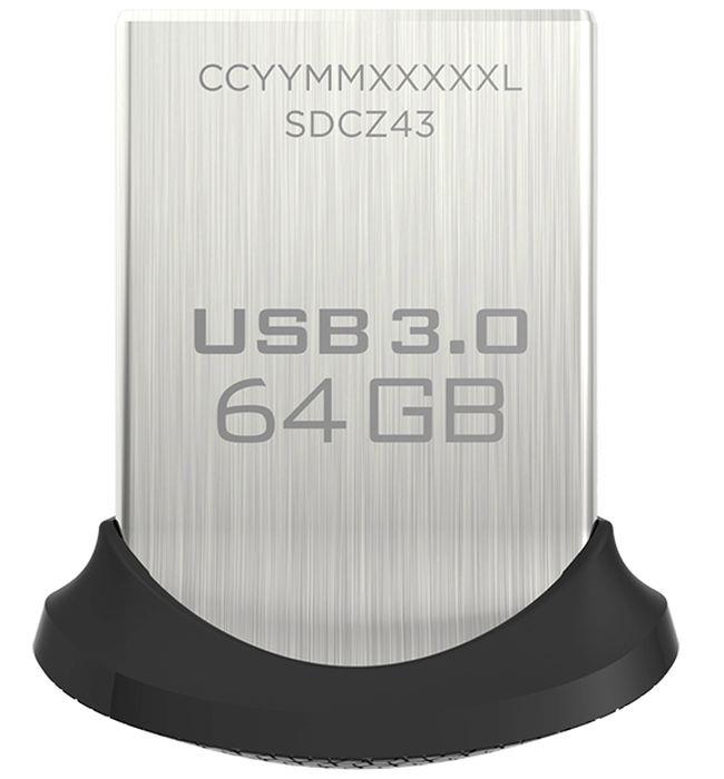 Sandisk Cruzer Ultra Fit 64GB USB 3.0 flashdisk (rychlost ÄtenÃ­ aÅ¾ 130MB/s)