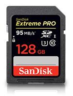 SanDisk SDXC Extreme Pro karta 128GB UHS-1 (ÄtenÃ­/zÃ¡pis: aÅ¾ 95/90MB/s)