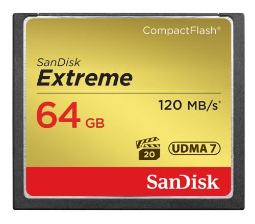 SanDisk Compact Flash Extreme karta 64GB UDMA7 (rychlost aÅ¾ 120MB/s)