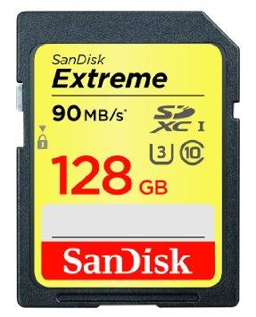 SanDisk Extreme pamÄÅ¥ovÃ¡ karta SDXC 128GB 90MB/s Class 10 UHS-I U3