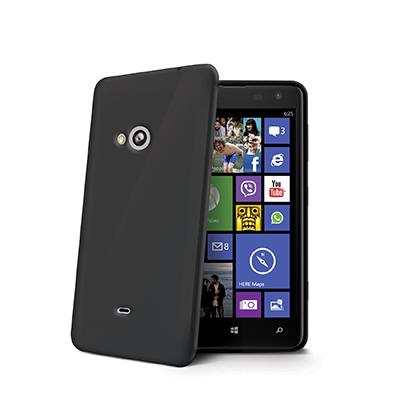 Celly GELSKIN kryt pro Nokia Lumia 625, silikonovÃ½, ÄernÃ½