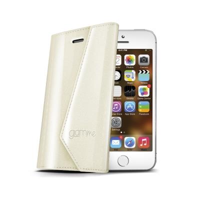Celly LADY WALLY pouzdro pro Apple iPhone 5/5s, dÃ¡mskÃ©, PU, bÃ­lÃ©