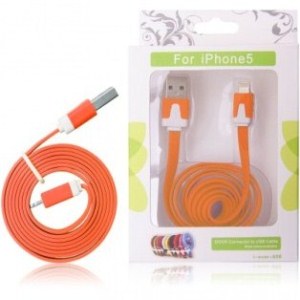 GT kabel USB pro iPhone 5 oranÅ¾ovÃ½