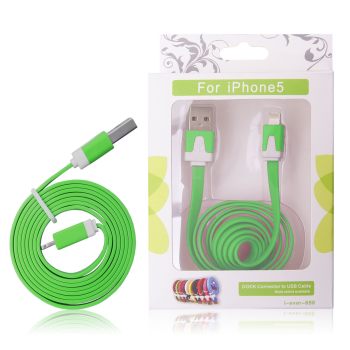 GT kabel USB pro iPhone 5 zelenÃ½