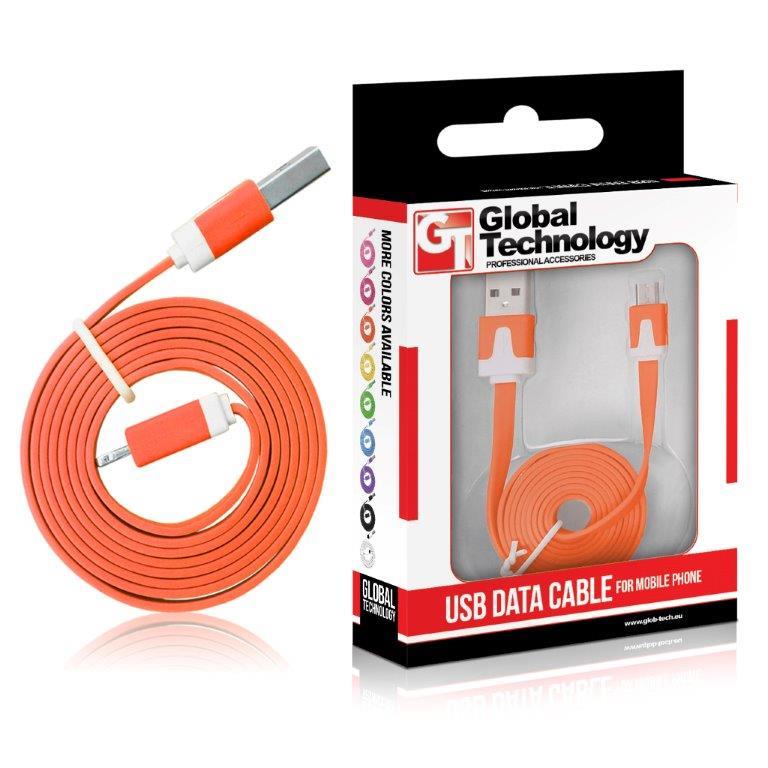 GT kabel USB/micro USB 1m oranÅ¾ovÃ½