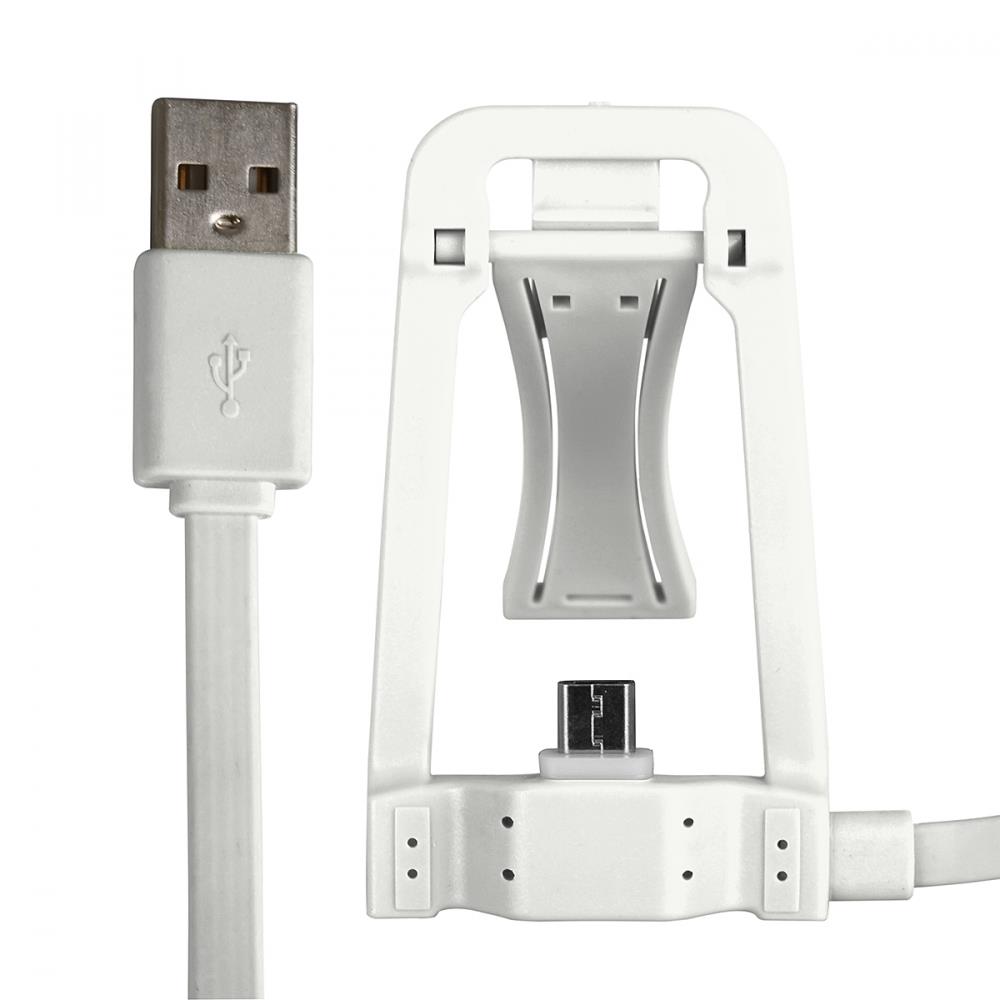 GT kabel USB s dokovacÃ­ stanicÃ­ Micro USB, bÃ­lÃ½