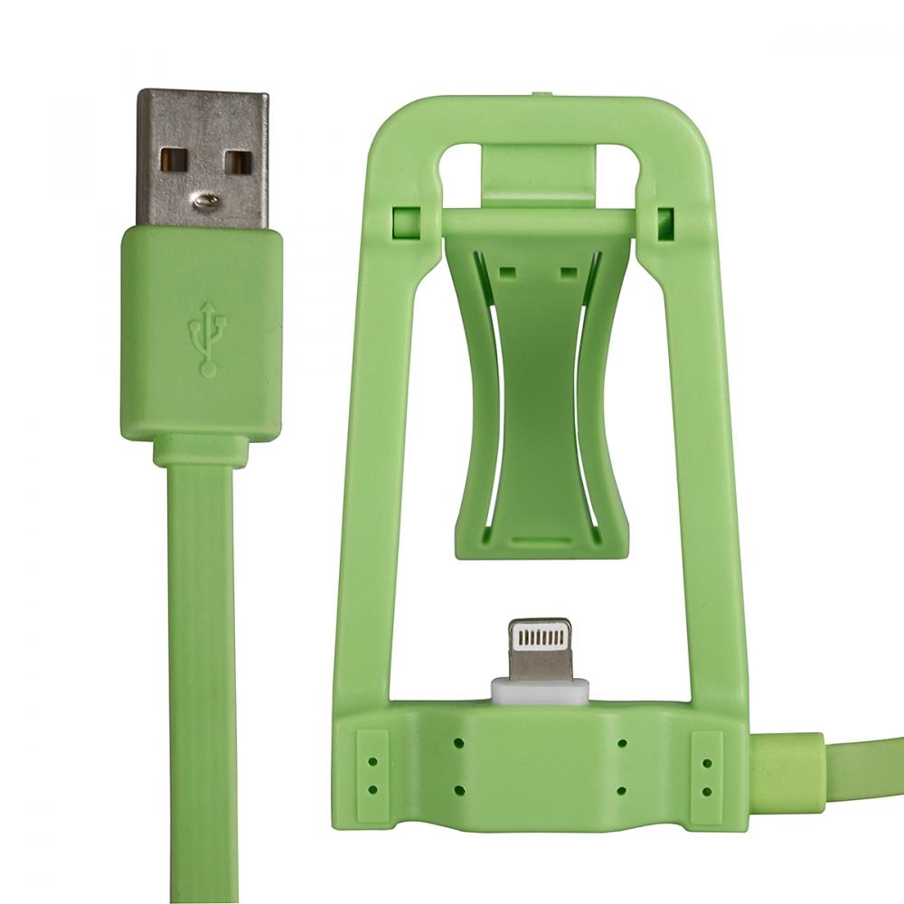 GT kabel USB s dokovacÃ­ stanicÃ­ pro iPhone 6s/6/5s/5, iPad Air, zelenÃ½