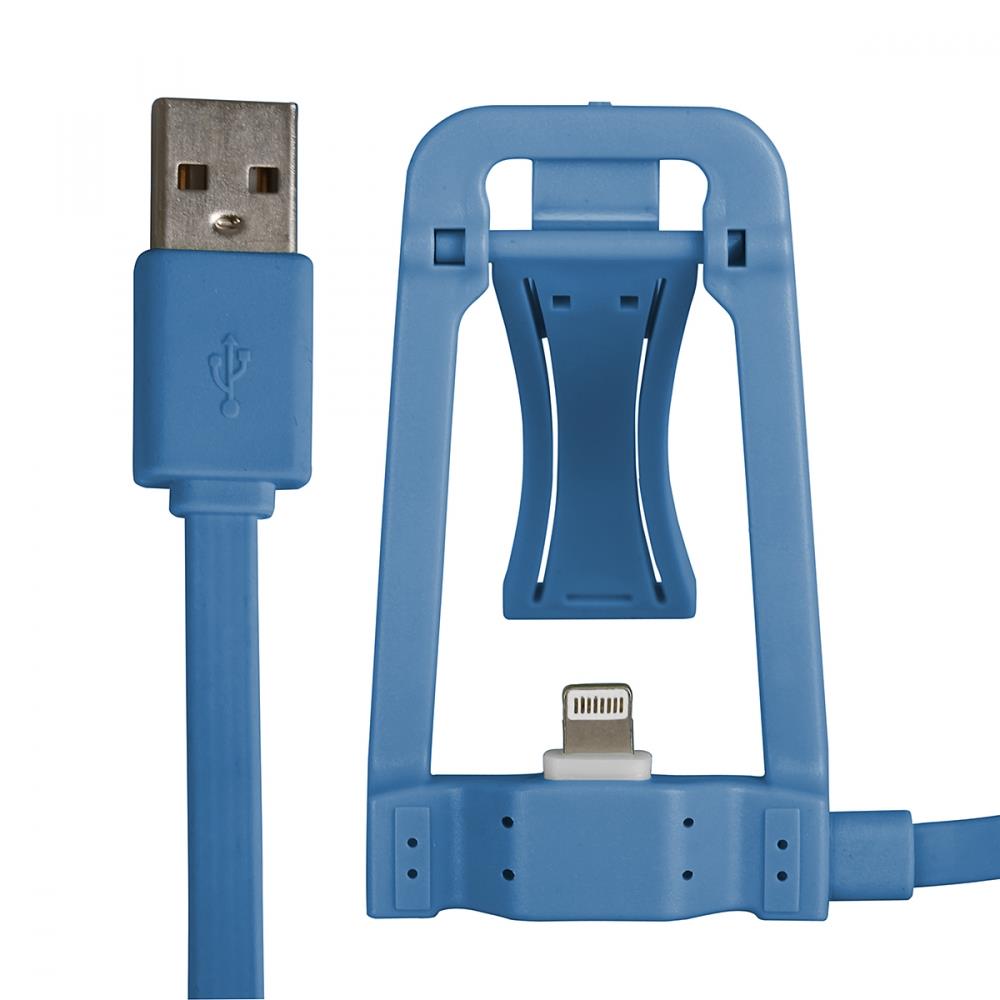 GT kabel USB s dokovacÃ­ stanicÃ­ pro iPhone 6s/6/5s/5, iPad Air, modrÃ½