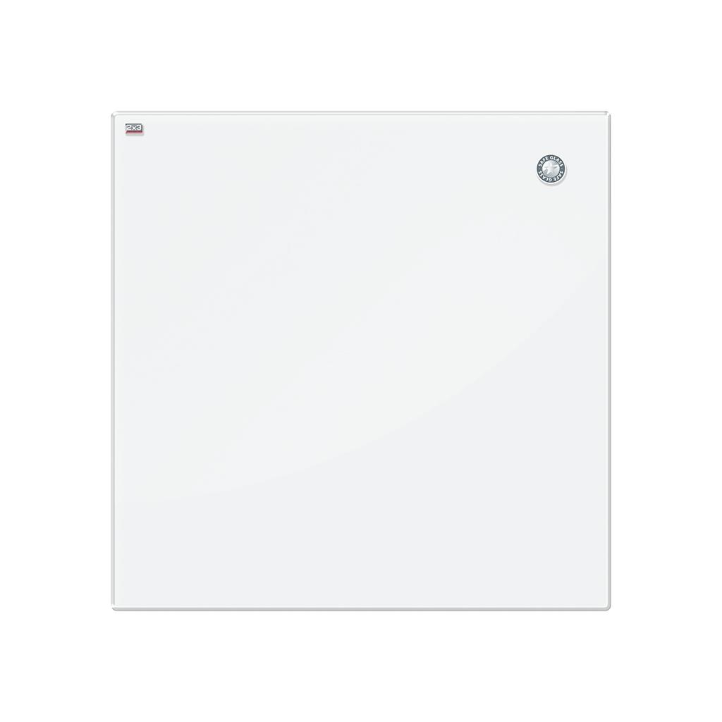 white magnetic glass board 45x45cm
