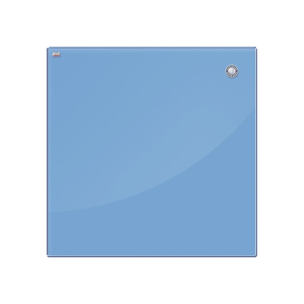 Blue magnetic glass board 45x45cm