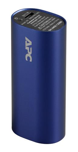APC Mobile Power Pack, 3000mAh Li-ion cylinder, Blue Power Bank
