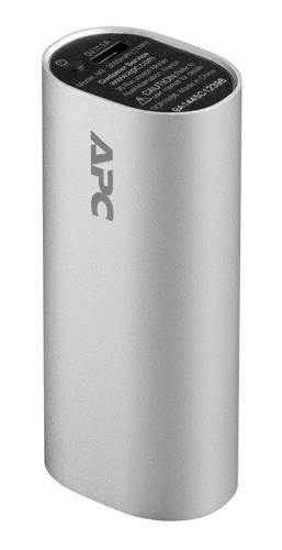 APC Mobile Power Pack, 3000mAh Li-ion cylinder, Silver Power Bank