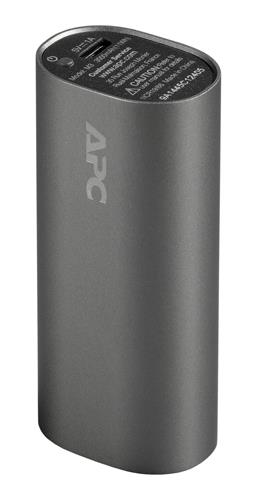 APC Mobile Power Pack, 3000mAh Li-ion cylinder, Titanium Power Bank