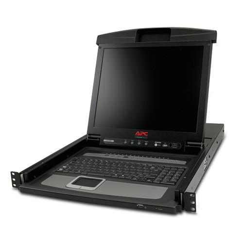 APC 17'' Rack LCD Console with Integrated 16 Port Analog KVM Switch