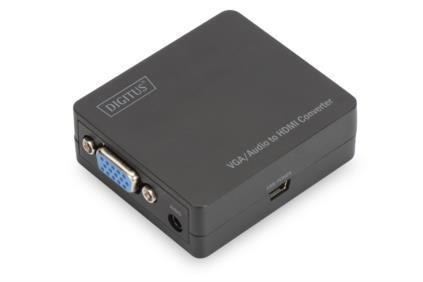 Digitus VGA to HDMI converter, incl. Audio 1xmini JACK