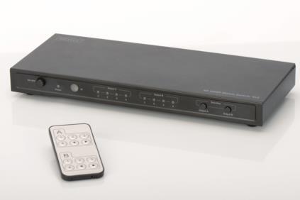 DIGITUS Matrix HDMI UltraHD 4K, 4/2-port., inc. remote
