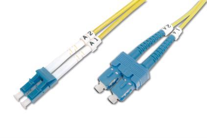 OptickÃ½ patch kabel Digitus duplex SM 9/125 OM2 LC-SC, 1m, 15 LGW