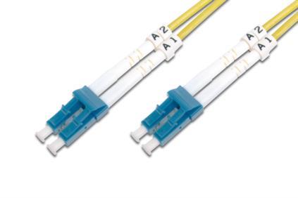 OptickÃ½ patch kabel Digitus duplex SM 9/125 OS2 LC-LC, 1m, 15 LGW