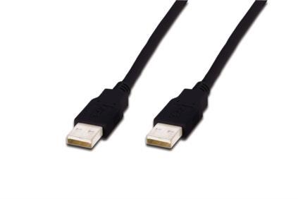 ASSMANN USB 2.0 HighSpeed Connection Cable USB A M (plug)/USB A M (plug) 1,8m bl