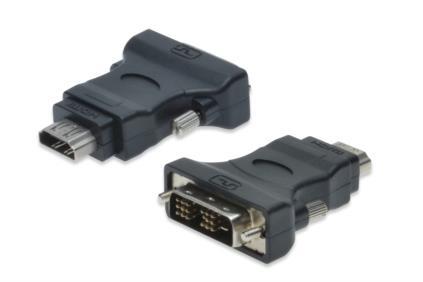 ASSMANN DVI-D SingleLink Adapter DVI-D (18+1) M (plug)/HDMI A M (plug) black
