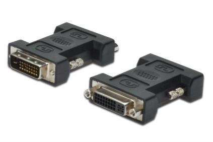 ASSMANN DVI-D DualLink Adapter DVI-D (24+1) M (plug)/DVI-I (24+5) F (jack) black