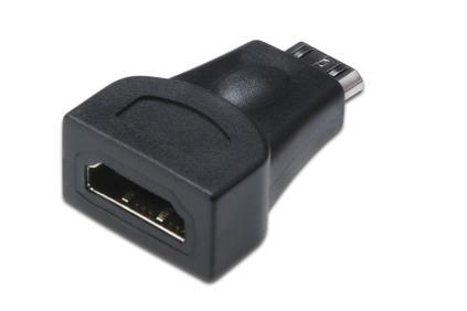 ASSMANN HDMI 1.3 HighSpeed Adapter miniHDMI C M (plug)/HDMI A F (jack) black