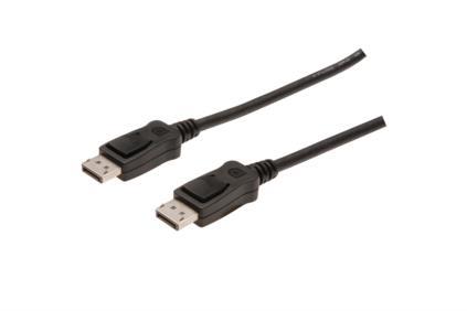 Kabel DisplayPort 1.2a, DP - DP, samec-samec 1,0m