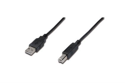 ASSMANN USB kabel 2,0 Assmann A m / B m dÃ©lka 1,0 m - ÄernÃ½